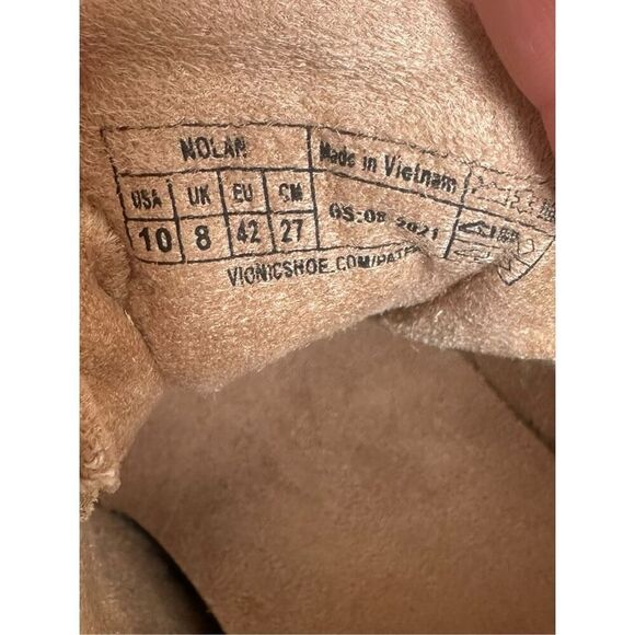 Vionic $170 Nolan Orthotic Waterproof Leather Canvas Arch Support Hiking Boots W - Picture 10 of 11